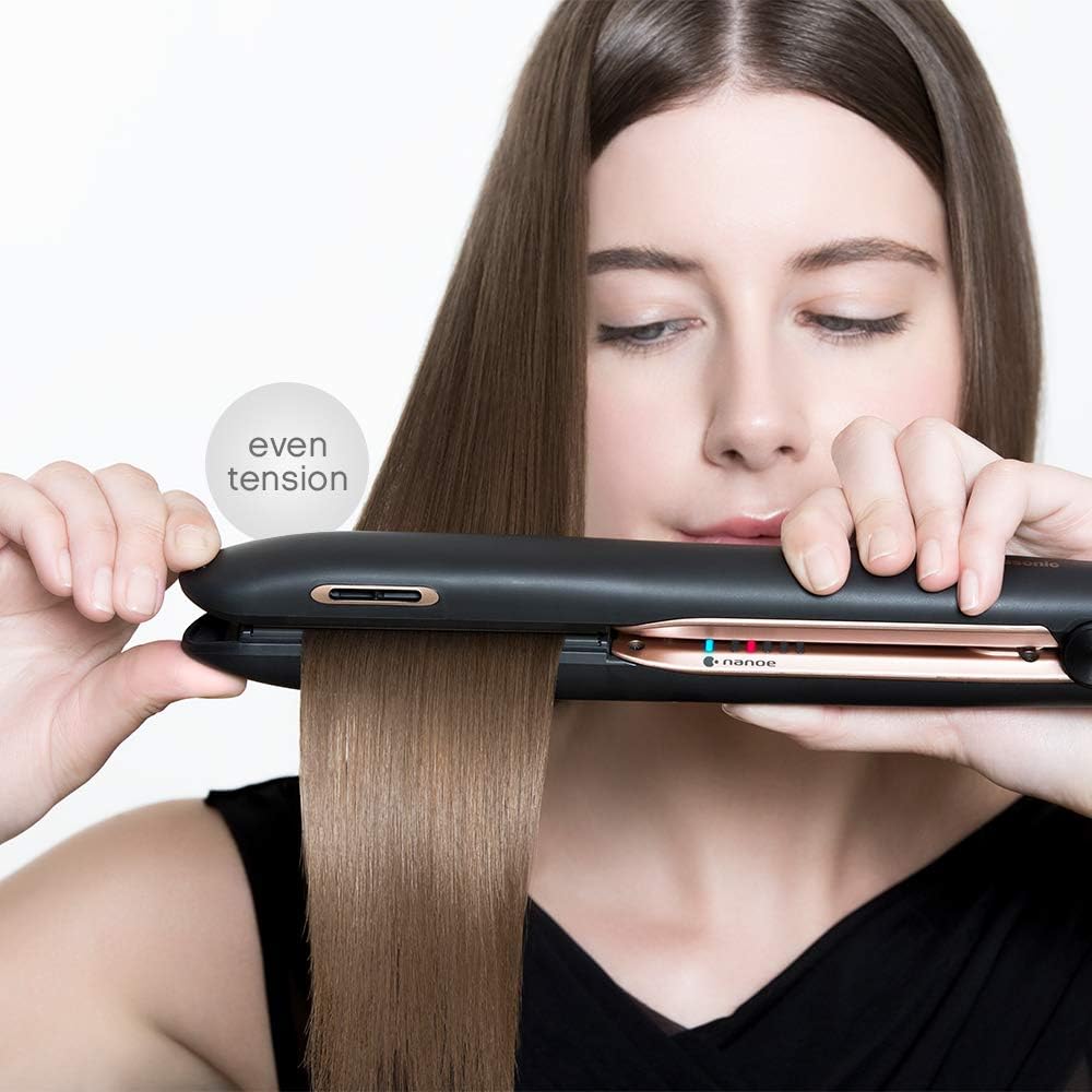 Panasonic Nanoe Flat Iron EH-HS99-K auto shut-off for safer styling sessions.