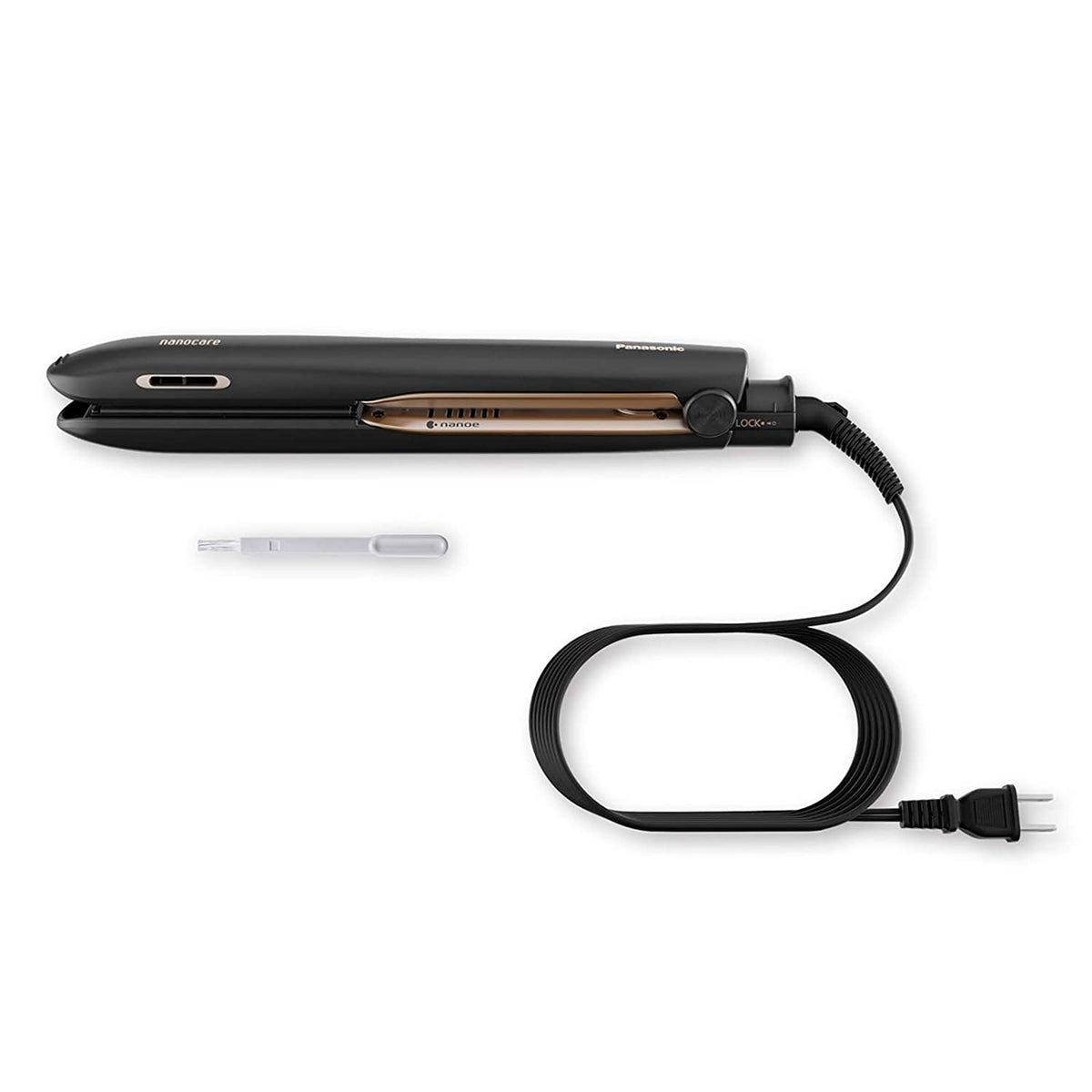 Panasonic Nanoe Flat Iron EH-HS99-K smooth, shiny results with even heat distribution.