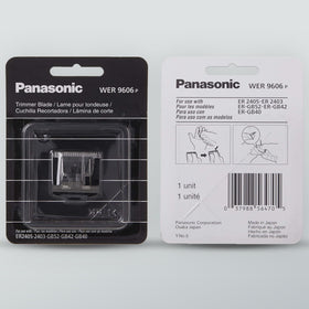 Panasonic WER9606P hypoallergenic steel reduces irritation during trimming.