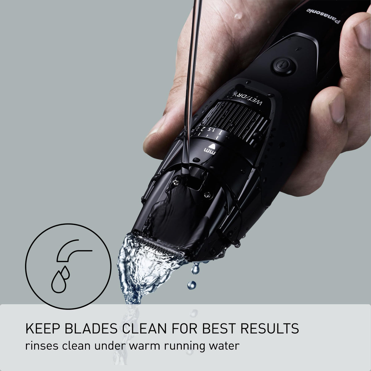 Panasonic WER9606P 45-degree edge enables clean, efficient cuts.