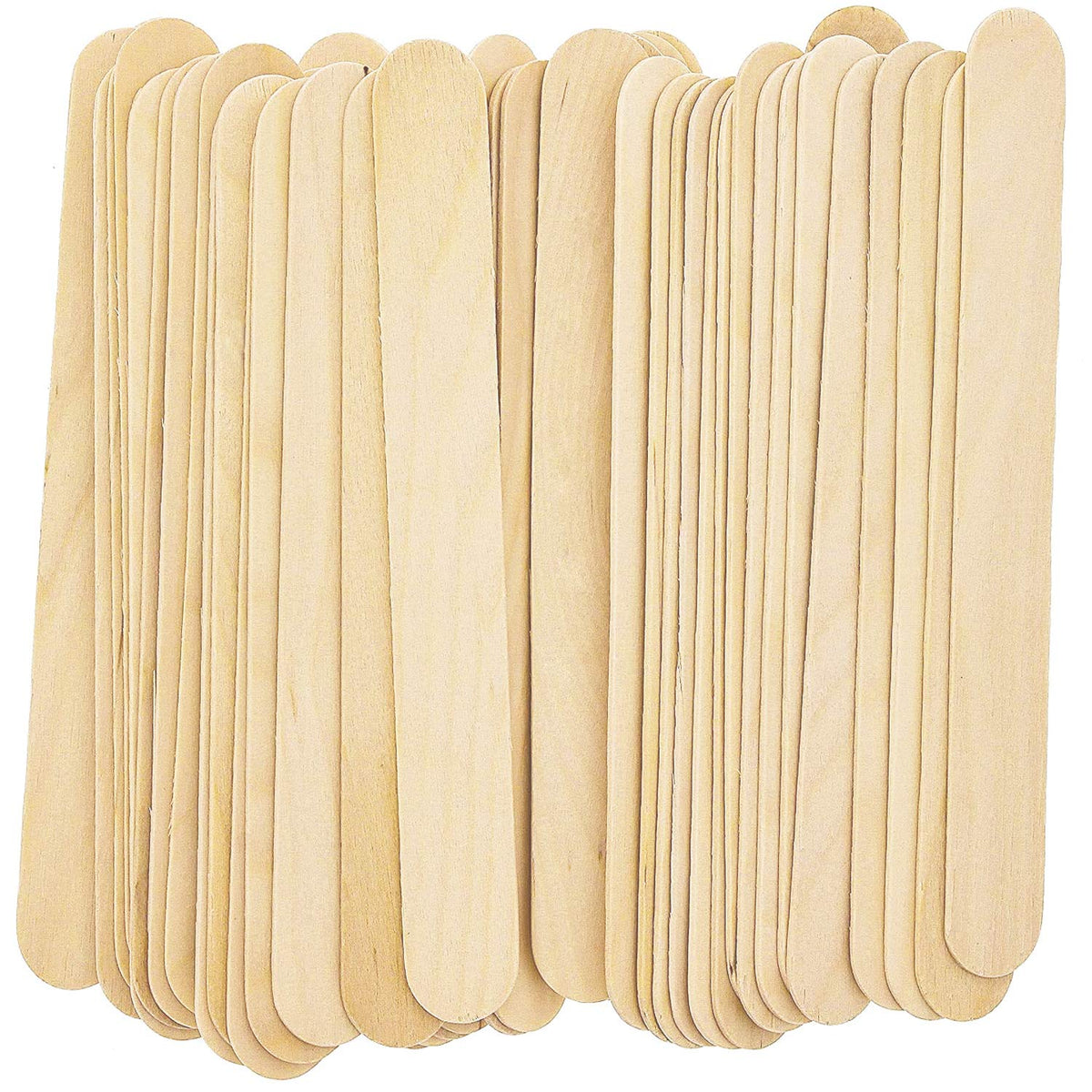 Pandaspa professional large waxing sticks for clean, even application; wooden birch, salon or home use.