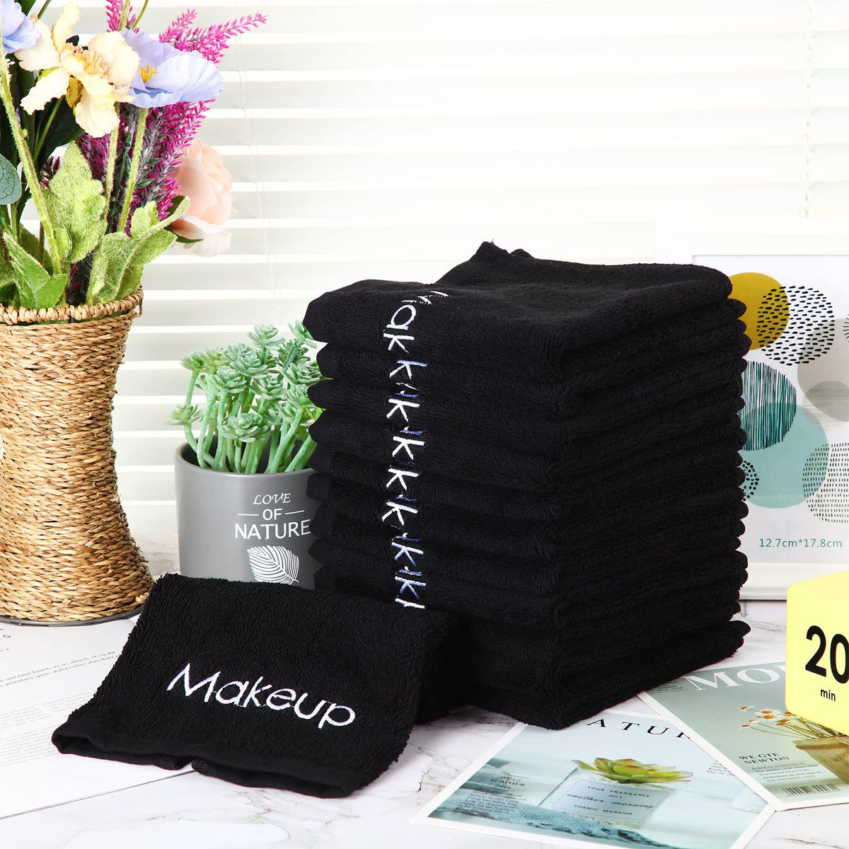 Panelee soft absorbent facial towels, 13 inches, for comfortable skin cleansing.