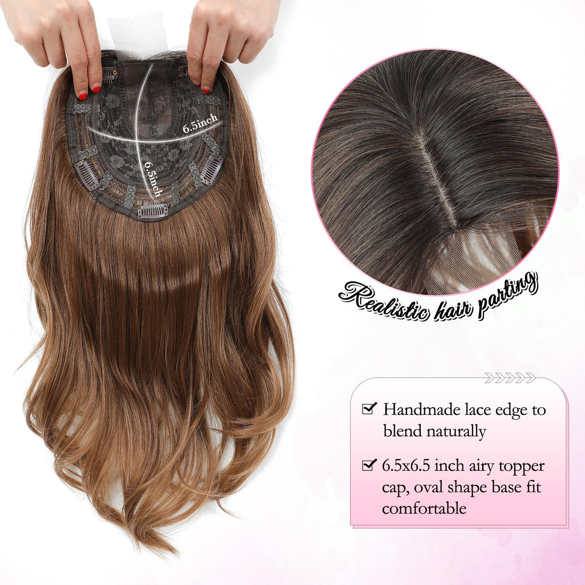 PANEWAY 18 inch topper clip-in system for quick, secure wear.