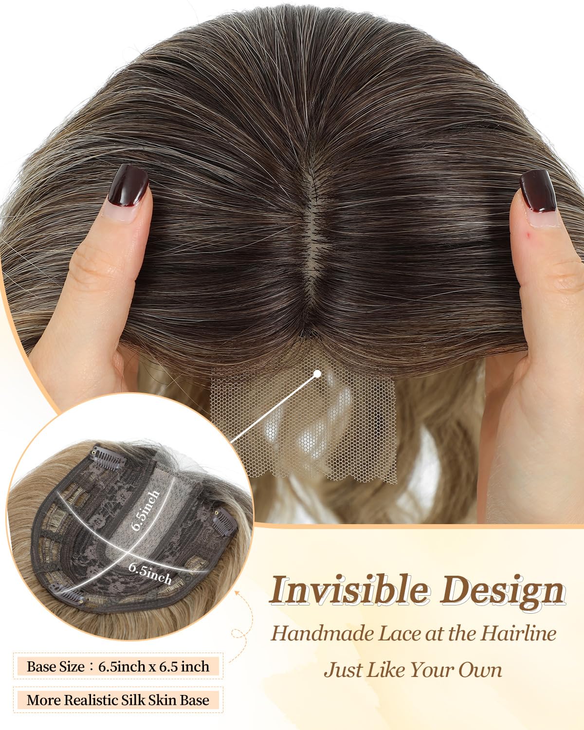 Paneway balayage dark brown to blonde ombre blends with hair color