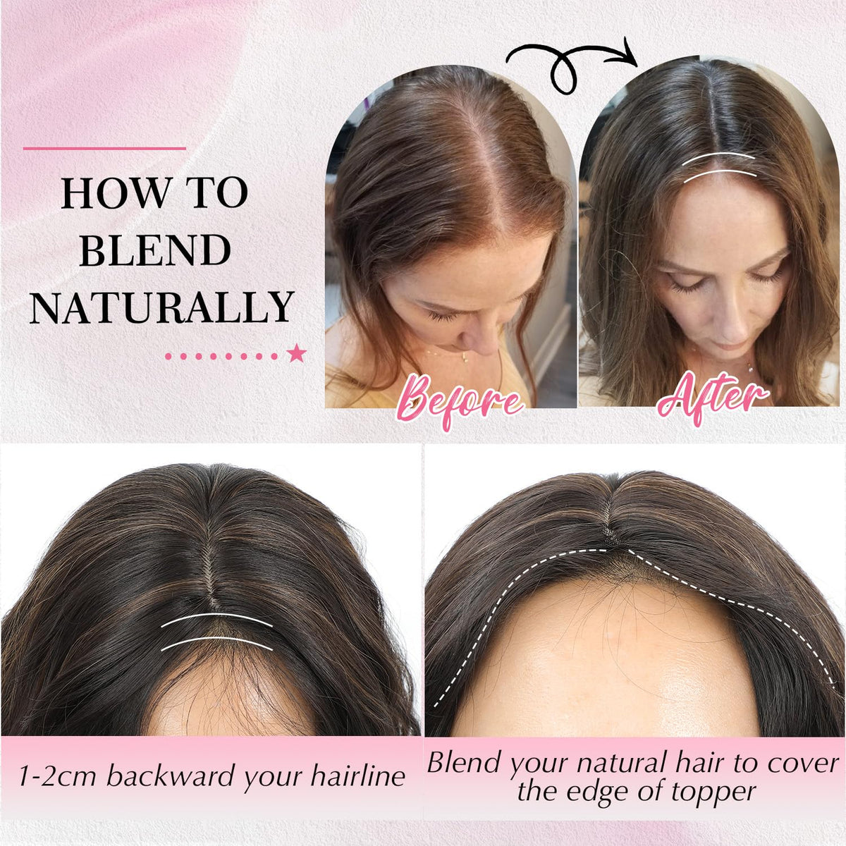 PANEWAY easy clip-in topper proves fast, hassle-free styling.