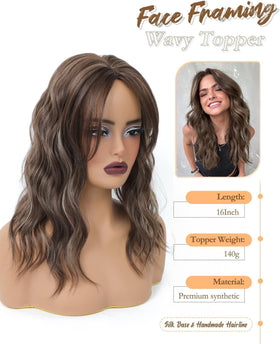 PANEWAY Clip-in topper with anti-slip clips for secure all-day wear.