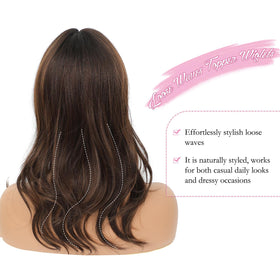PANEWAY topper with natural scalp effect for seamless coverage