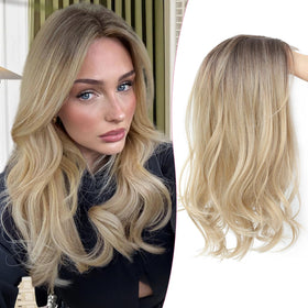 PANEWAY loose wavy topper clip-in shows natural volume for daily wear.
