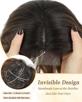 Paneway natural lace base offers breathable comfort for daily wear.