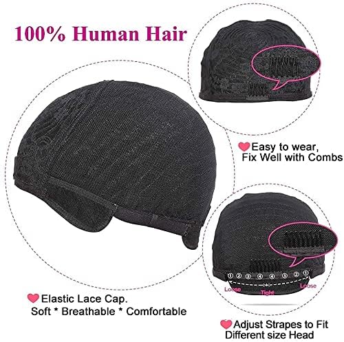 PangDongLai pixie cut wig packaging includes two wig caps