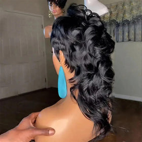PangDongLai virgin Remy curl-detail shows soft, textured waves.