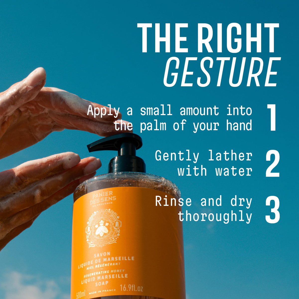 Panier des Sens glycerin-rich formulation close-up suggests lasting moisture.