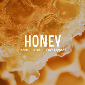 Panier des Sens honey liquid hand soap label showcases natural ingredients and Marseille heritage.