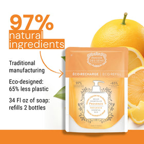 Panier des Sens refill pack suitable for kitchen and bathroom dispensers.