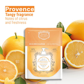 Panier des Sens olive oil nourishes refill, highlighting skin-friendly cleansing.