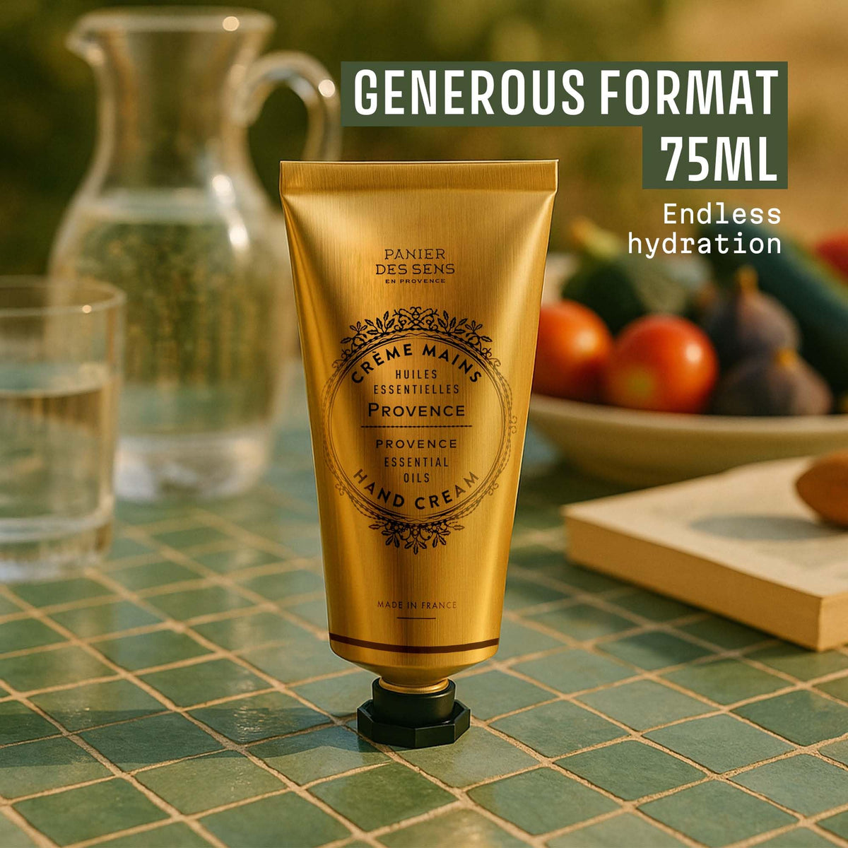Panier des Sens Provence Citrus olive-oil-and-shea-butter nourishment supports soft skin.