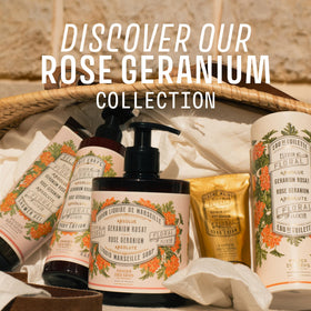 Panier des Sens Rose Geranium Savon de Marseille heritage elevates daily care ritual