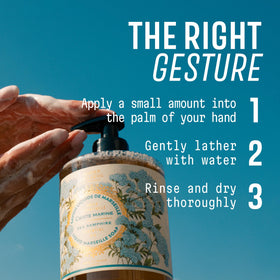 Panier des Sens Sea Samphire bathroom display showcases eco-friendly refill concept