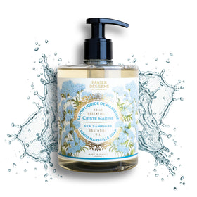 Panier des Sens Sea Samphire bottle close-up highlights moisturizing hand wash for daily use