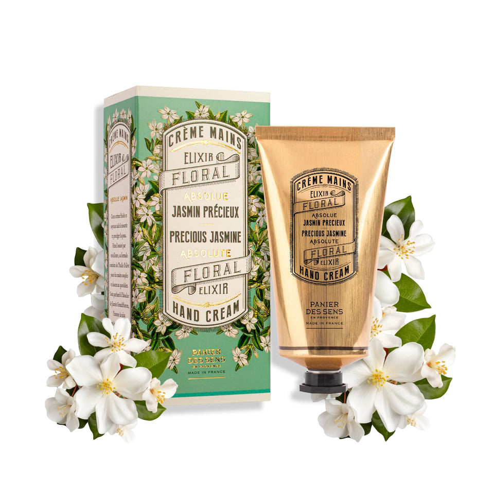 Panier des Sens White Jasmine Hand Cream hero image for luxurious moisture.