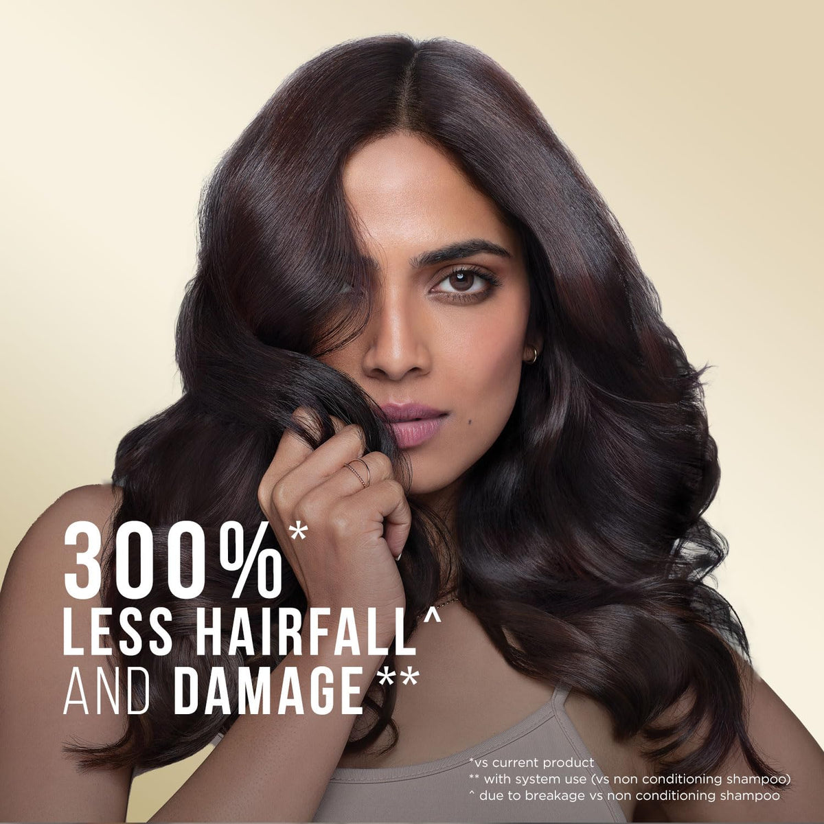 Pantene Advanced Hair Fall Shampoo back label highlights nourishment and smoothness.