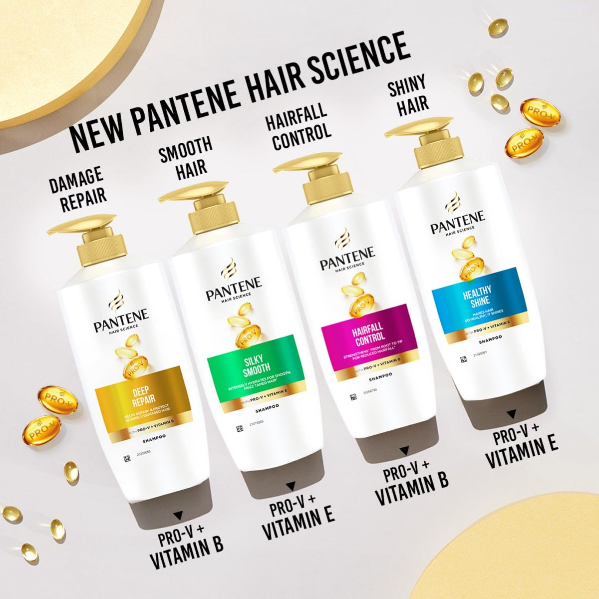 Pantene Advanced Hair Fall Shampoo bottle on sink suggests quick daily wash session.