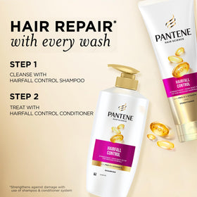 Pantene Advanced Hair Fall Shampoo lather close-up hints at rich, frizz-control foam.