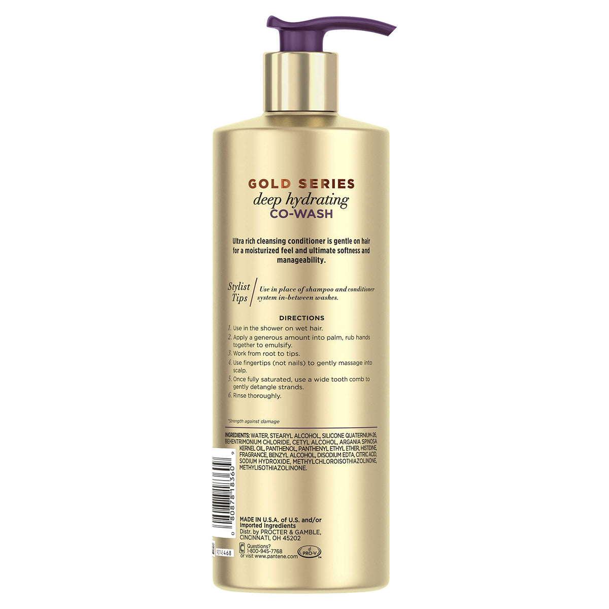 Pantene Gold Series with argan oil adds gloss to curls.