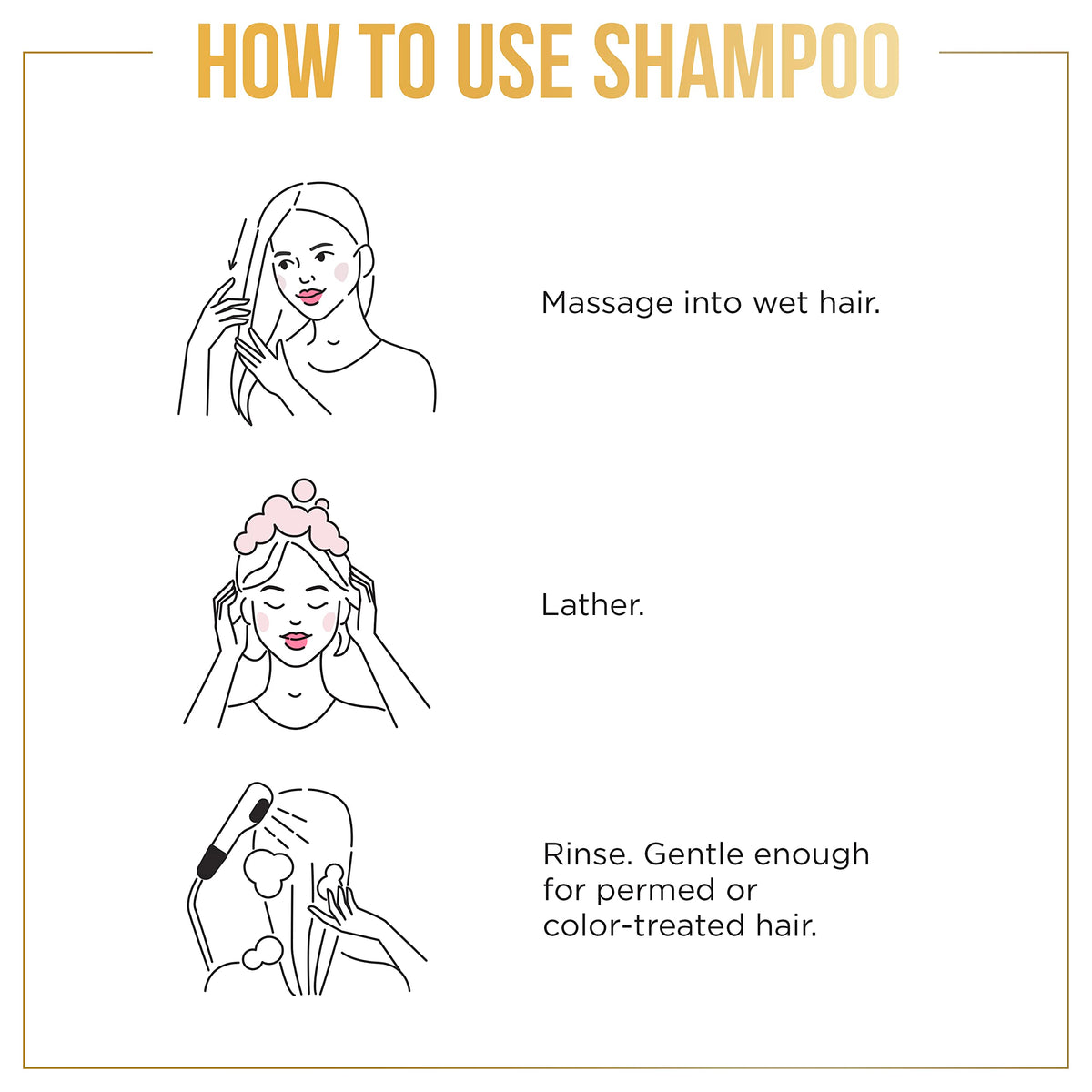 Pantene after-use shot displaying added volume and shine in hair.