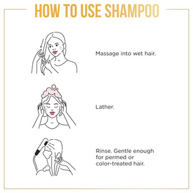 Pantene after-use shot displaying added volume and shine in hair.