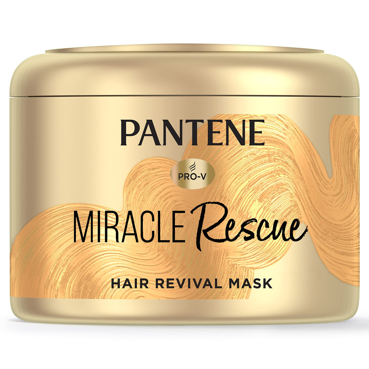 Pantene Miracle Rescue Mask packaging highlighting deep conditioning for dry hair.