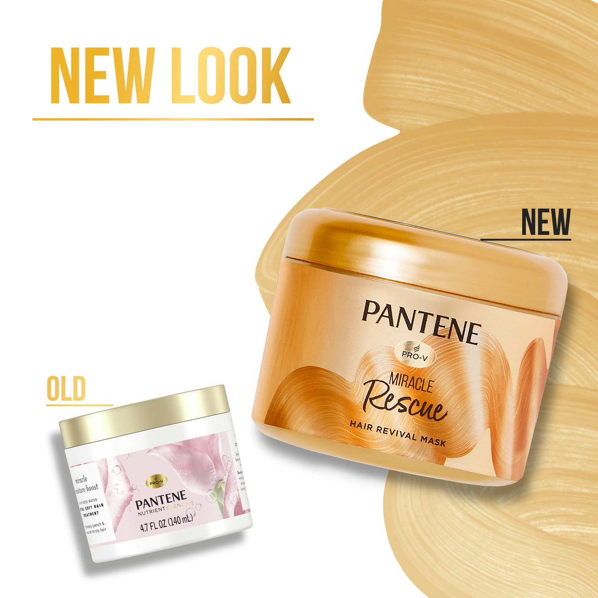 Pantene Miracle Rescue Mask provides velvety softness from roots to tips.
