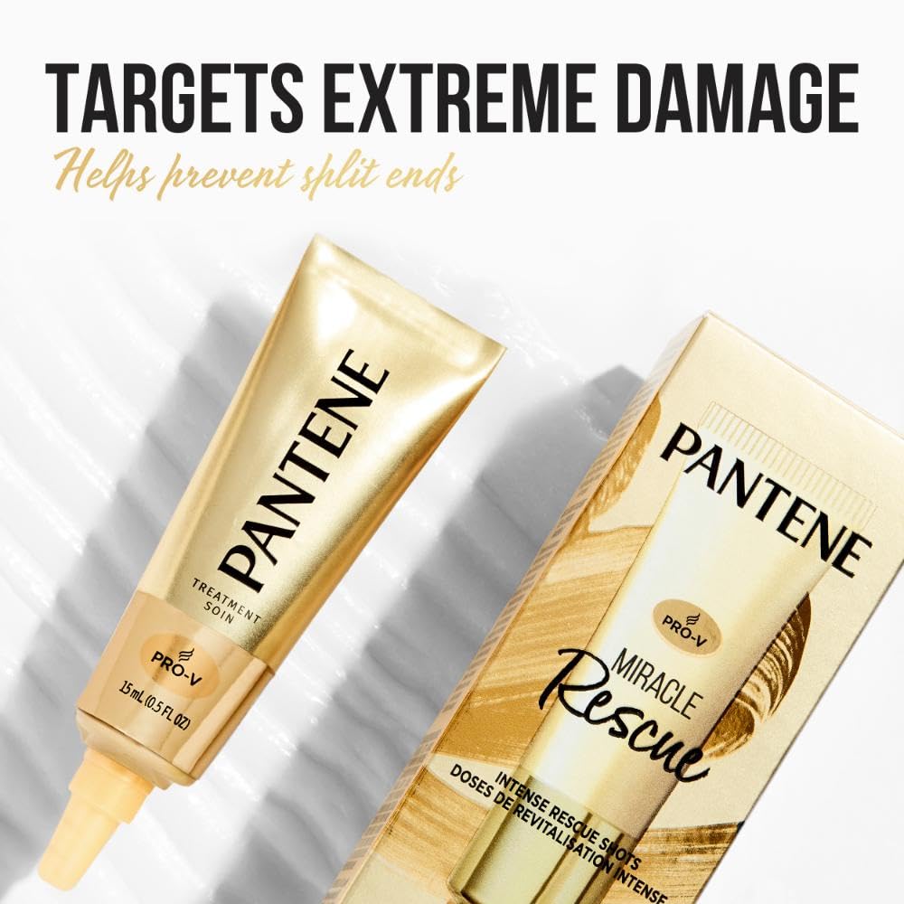 Pantene Miracle Rescue Shots ampoules twin pack for damaged hair.