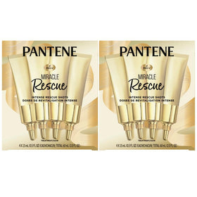 Pantene Miracle Rescue Shots bottle with packaging for deep repair.