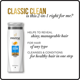 Pantene Pro-V Classic Clean 2In1 packaging featuring a large 30.4 oz bottle.