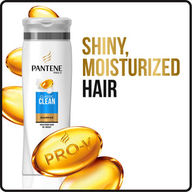 Pantene Pro-V Classic Clean twin-pack labeling close-up showing antioxidants.