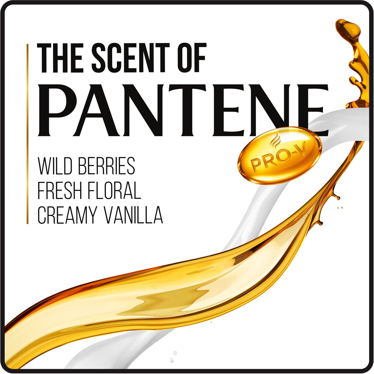 Pantene Pro-V Curl Perfection Conditioner application shot suggesting easy detangling during styling.