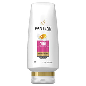 Pantene Pro-V Curl Perfection Conditioner bottle front showing frizz-control formula for defined curls.