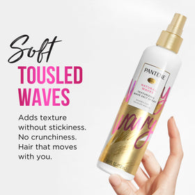 Pantene Pro-V spray mist on damp hair creates natural waves