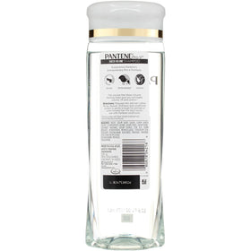 Pantene Pro-V Sheer Volume shampoo with liquid formula for even distribution.