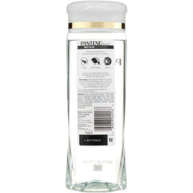 Pantene Pro-V Sheer Volume silicone-free label close-up.