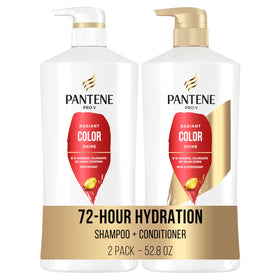 Pantene Radiant Color Shine shampoo bottle for color-treated hair with lasting shine