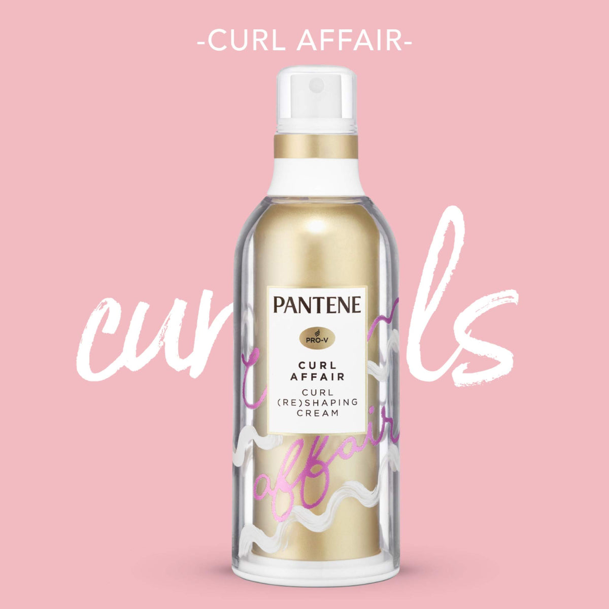 Pantene Curl Affair cream tube ready for styling and definition