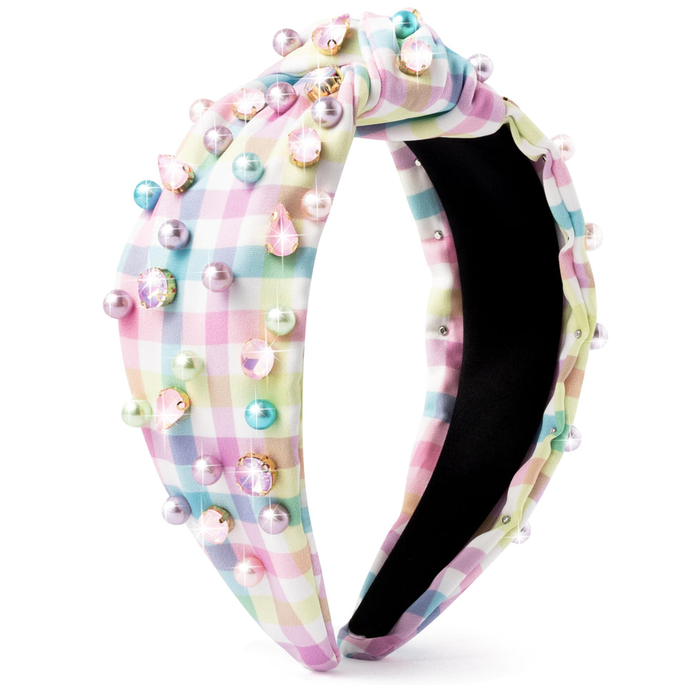 Pantide Easter headband close-up beads and crystals create a glamorous detail