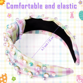 Pantide Easter headband worn to display the wide knot and secure fit