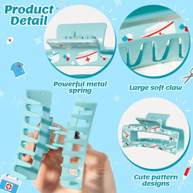 Pantide medicine box pattern clips keep hair neat during routines