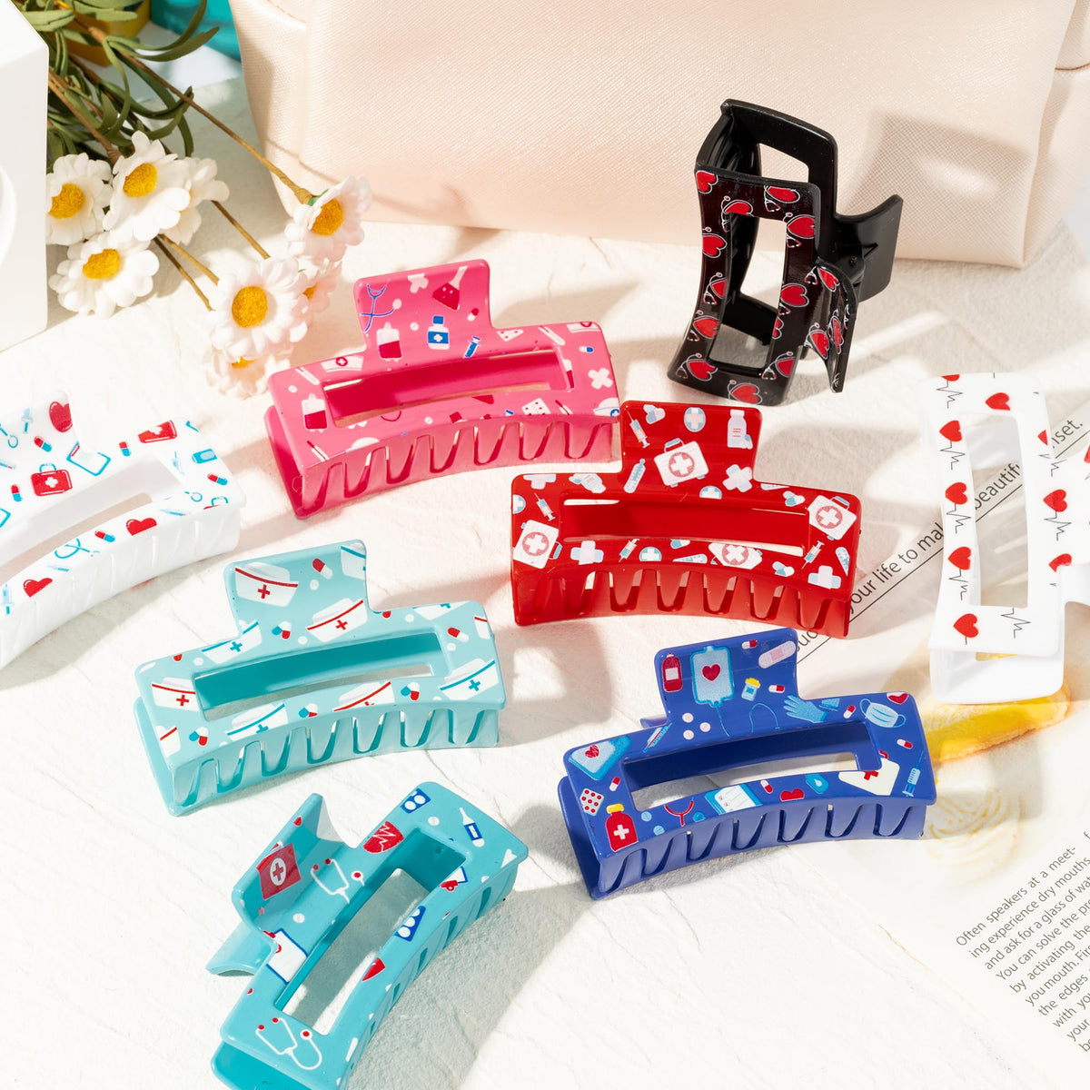 Pantide nurse cap pattern clips deliver reliable grip for daily tasks