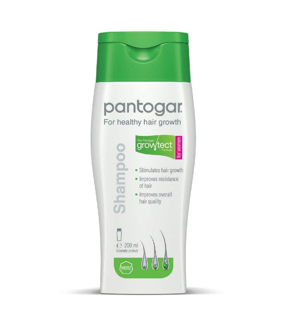 Pantovigar Growth Formula Shampoo close-up highlighting AnaGain complex