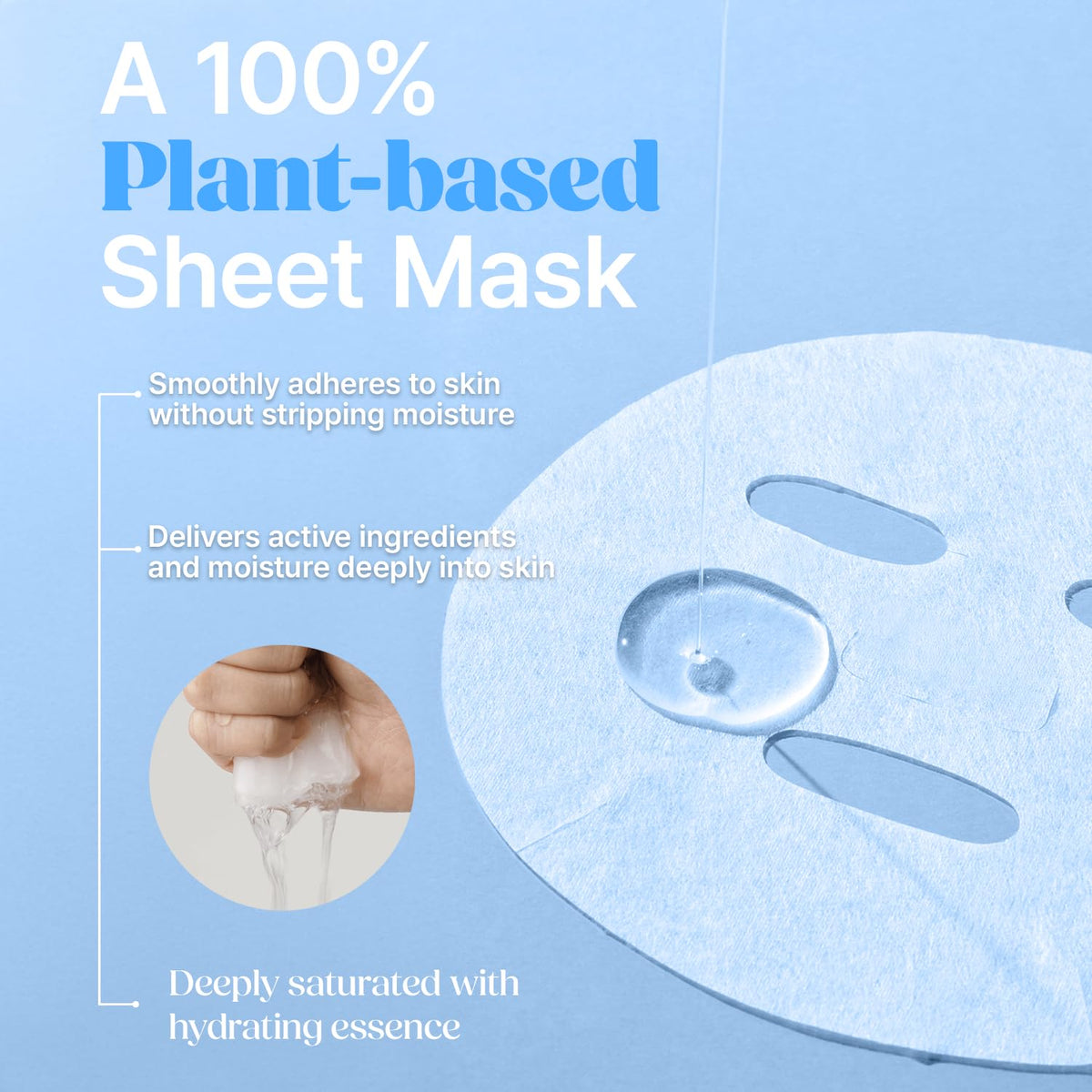 Papa Recipe Hyaluronic Acid PDRN Daily Mask being applied for hydration