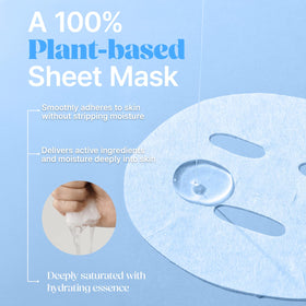 Papa Recipe Hyaluronic Acid PDRN Daily Mask being applied for hydration